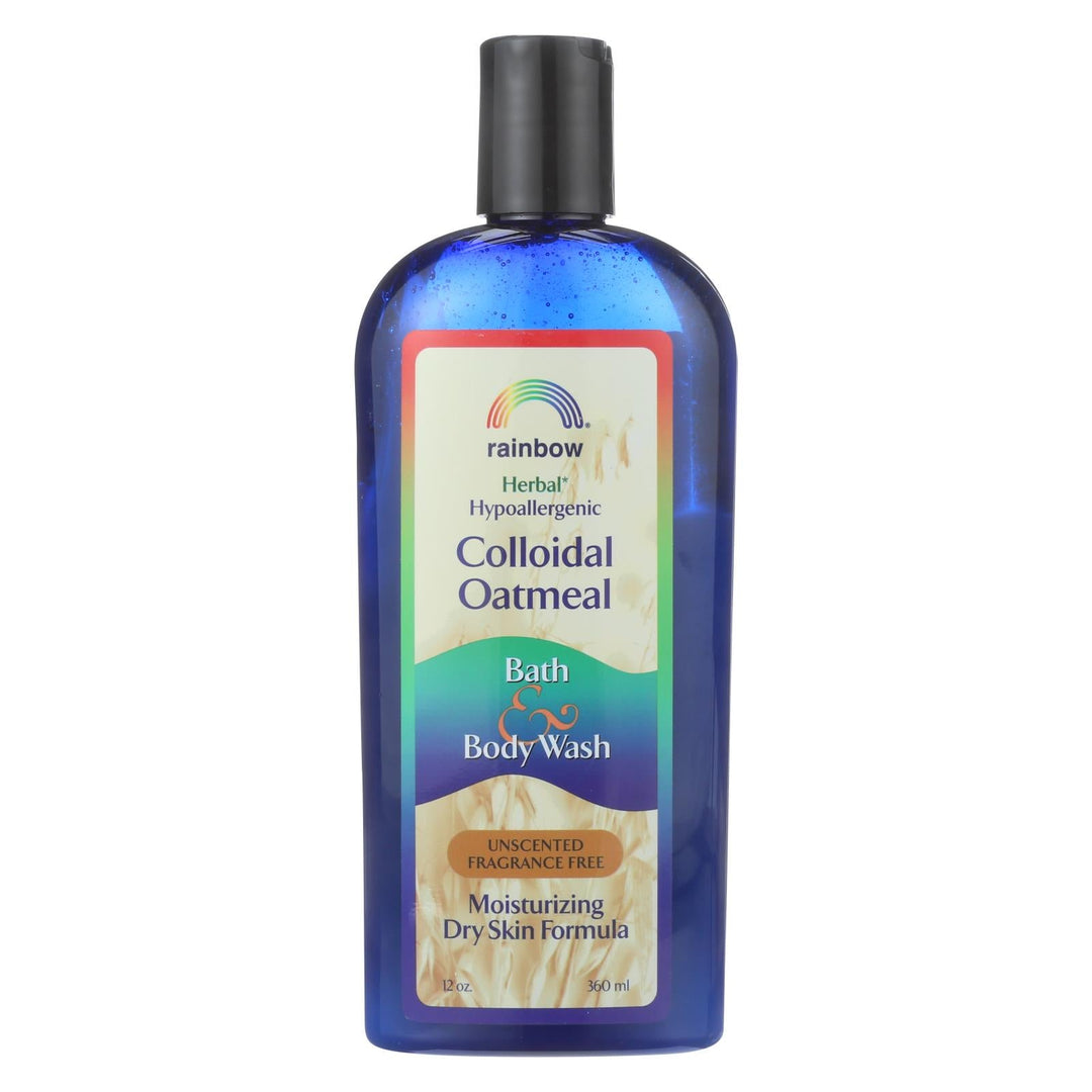 Rainbow Research Colloidal Oatmeal Bath And Body Wash - Fragrance Free - 12 Oz - Maras Green